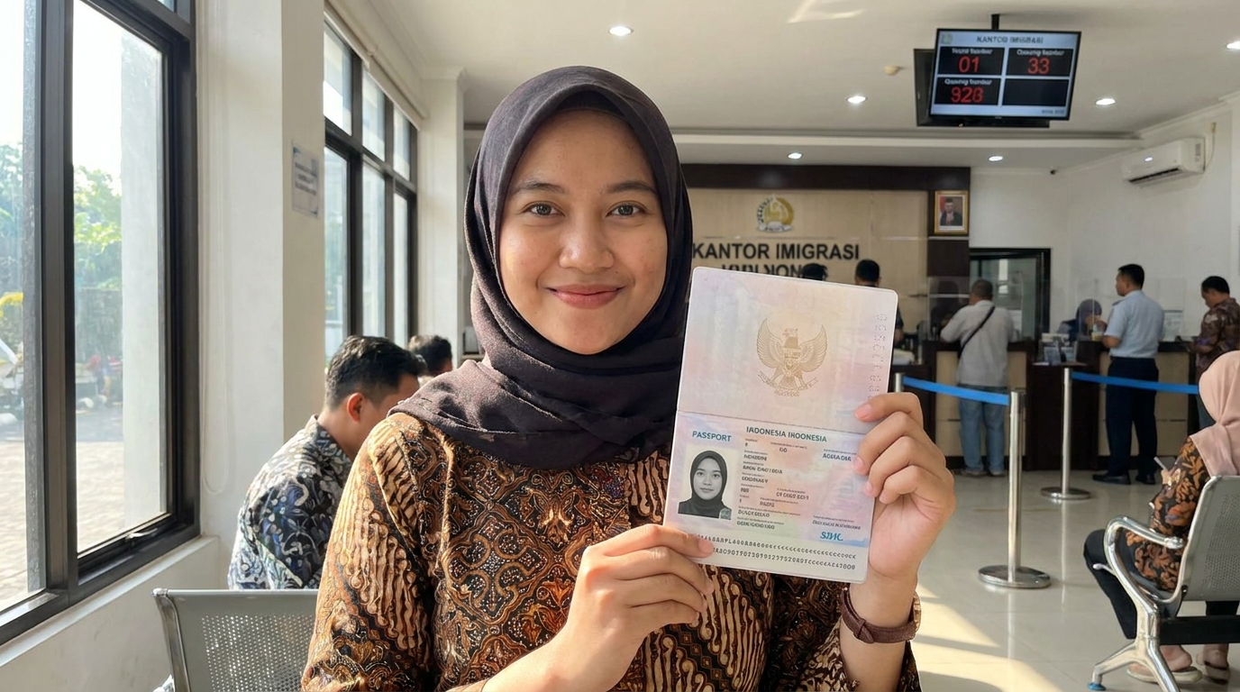 Supporting image showing the final accepted-looking result for foto paspor ditolak.