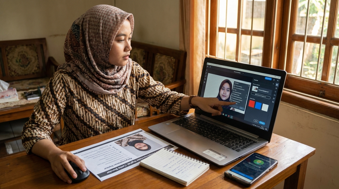 Supporting image that visualizes the requirements, checklist, or technical standards from "Penyempurnaan Digital untuk Hasil Maksimal".