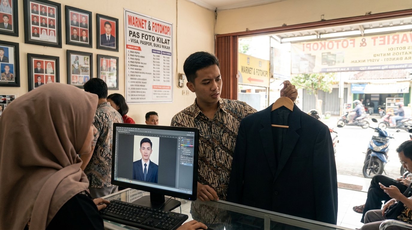 Cara Ganti Baju Pas Foto Digital untuk Dokumen Resmi 2026