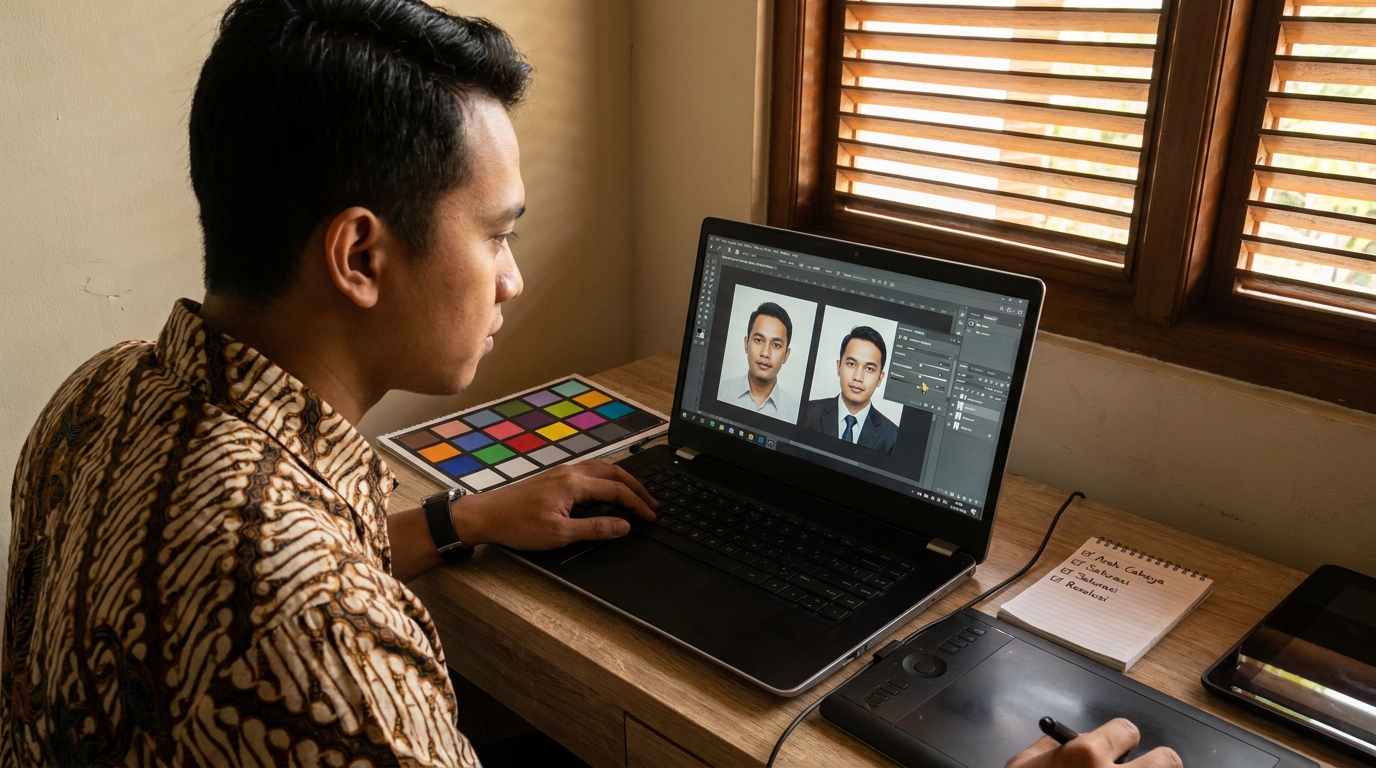 Supporting image that visualizes the requirements, checklist, or technical standards from "Menjaga Sinkronisasi Cahaya dan Bayangan".