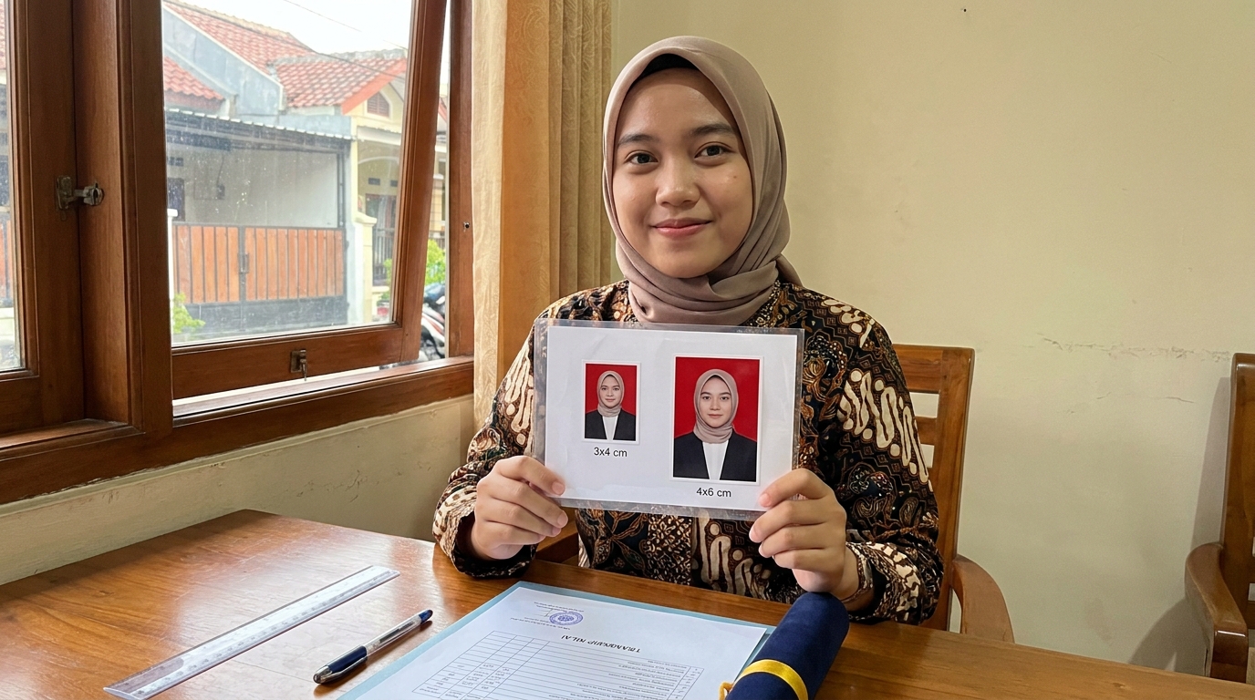 Supporting image showing the final accepted-looking result described in "Ukuran dan Rasio Foto yang Diwajibkan".