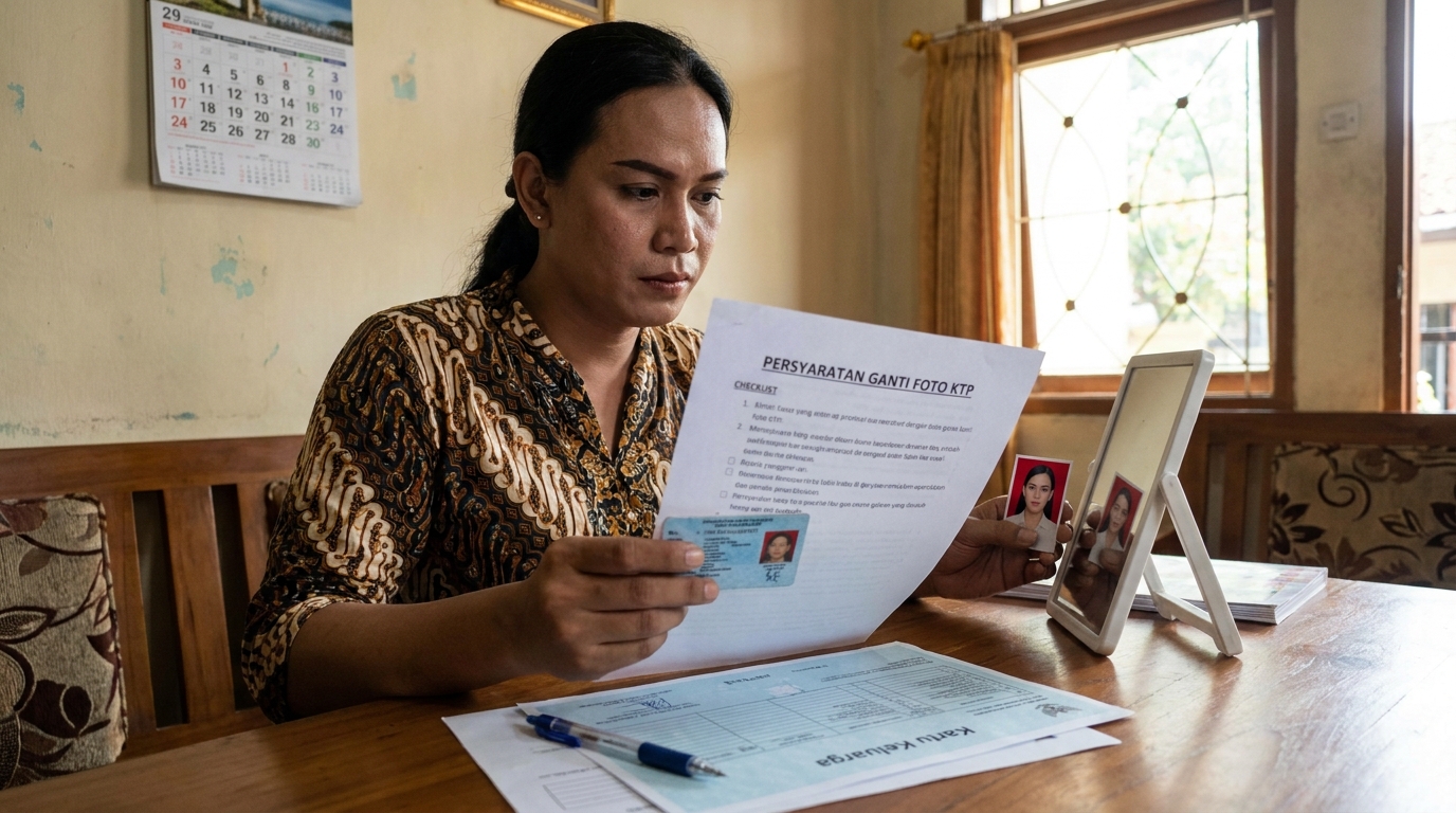 Supporting image that visualizes the requirements, checklist, or technical standards from "Kedaulatan Identitas dalam Dokumen Negara".