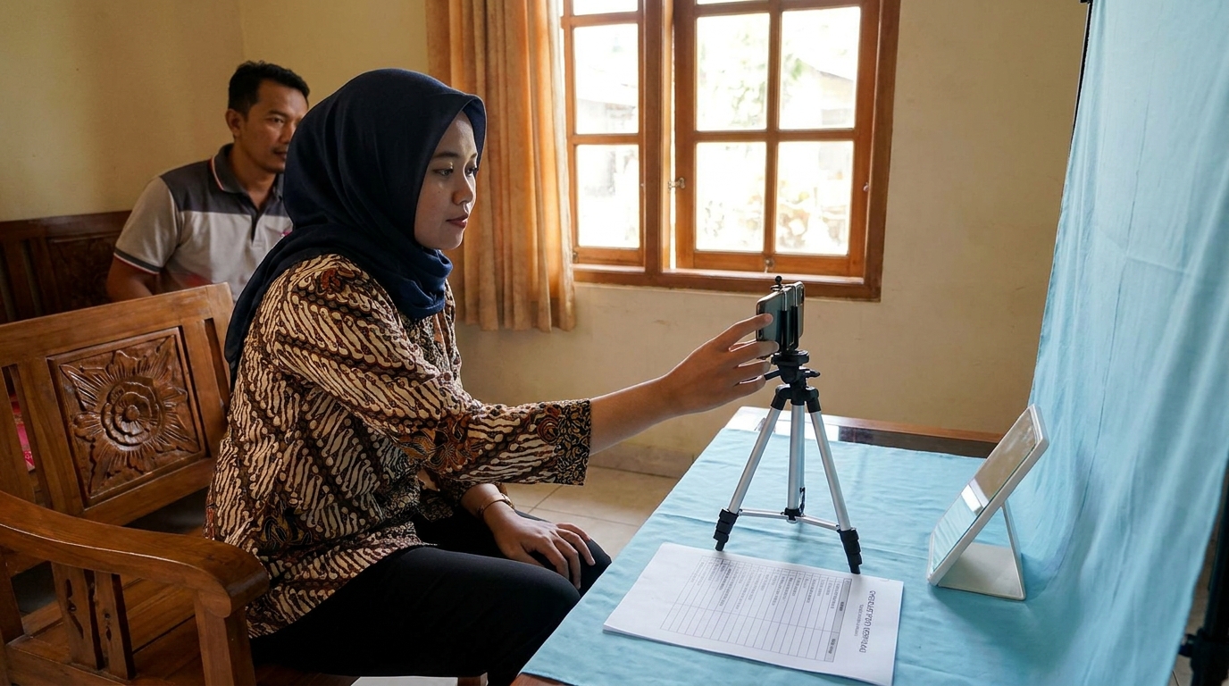 Supporting image that visualizes the requirements, checklist, or technical standards from "Checklist Persiapan Foto Verifikasi e-Sign".