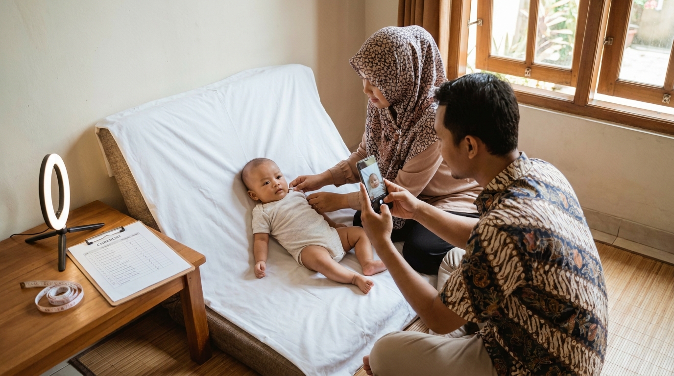 Supporting image that visualizes the requirements, checklist, or technical standards from "Standar Teknis Pas Foto Paspor Bayi 2026".