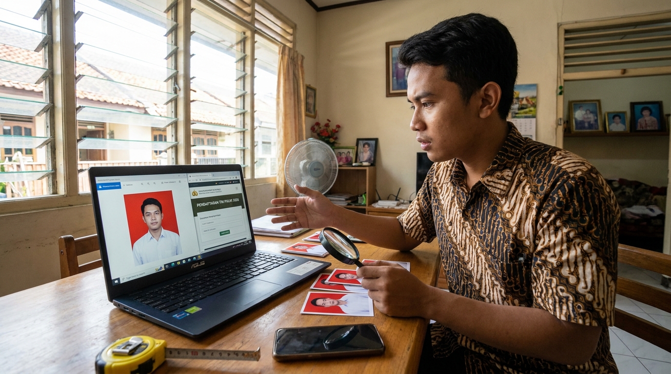 Panduan Pas Foto Pendaftaran TNI POLRI 2026: Syarat & Tips Terbaru