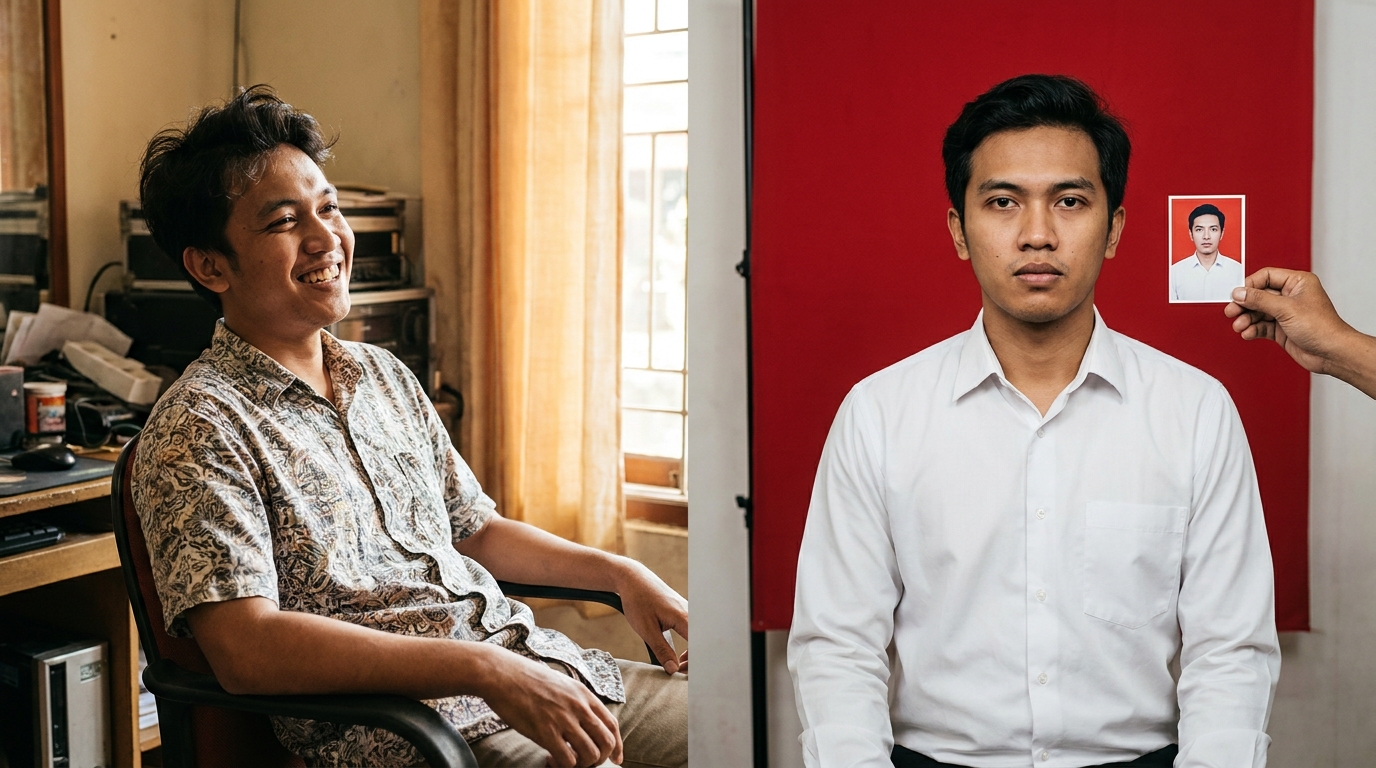 Supporting image showing a clear evaluation or comparison inspired by "Postur dan Ekspresi: Membangun Kesan Wibawa".