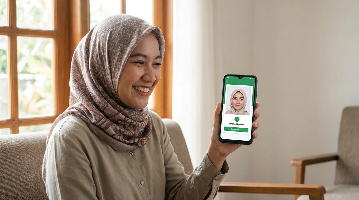 Supporting image showing the final accepted-looking result described in "Kesalahan Umum yang Menyebabkan Gagal Verifikasi".