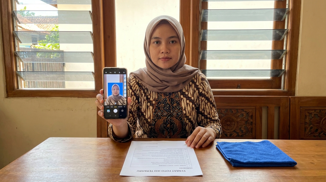 Supporting image that visualizes the requirements, checklist, or technical standards from "Syarat Teknis dan Ketentuan Foto IKD Terbaru".