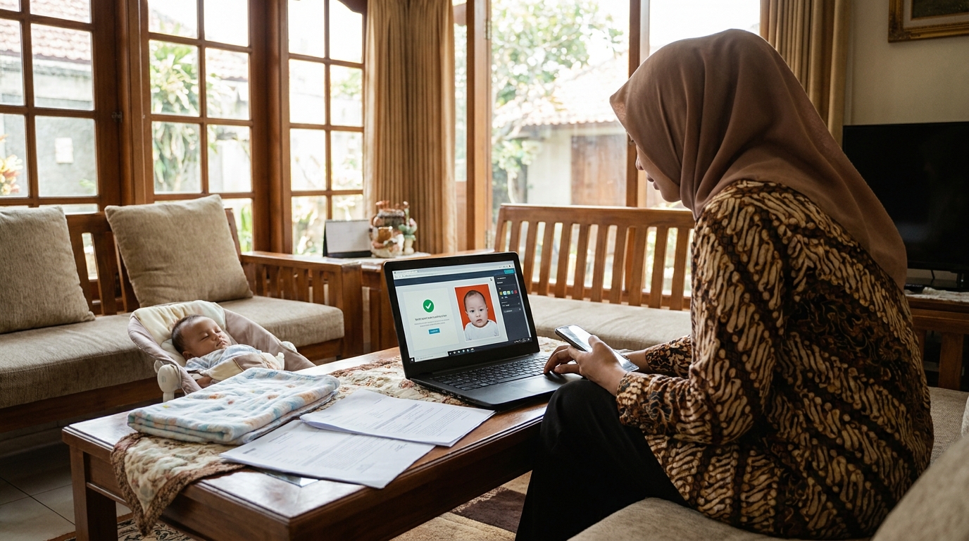 Navigasi Standar Biometrik: Cara Foto Paspor Bayi 2026 yang Akurat dan Tenang