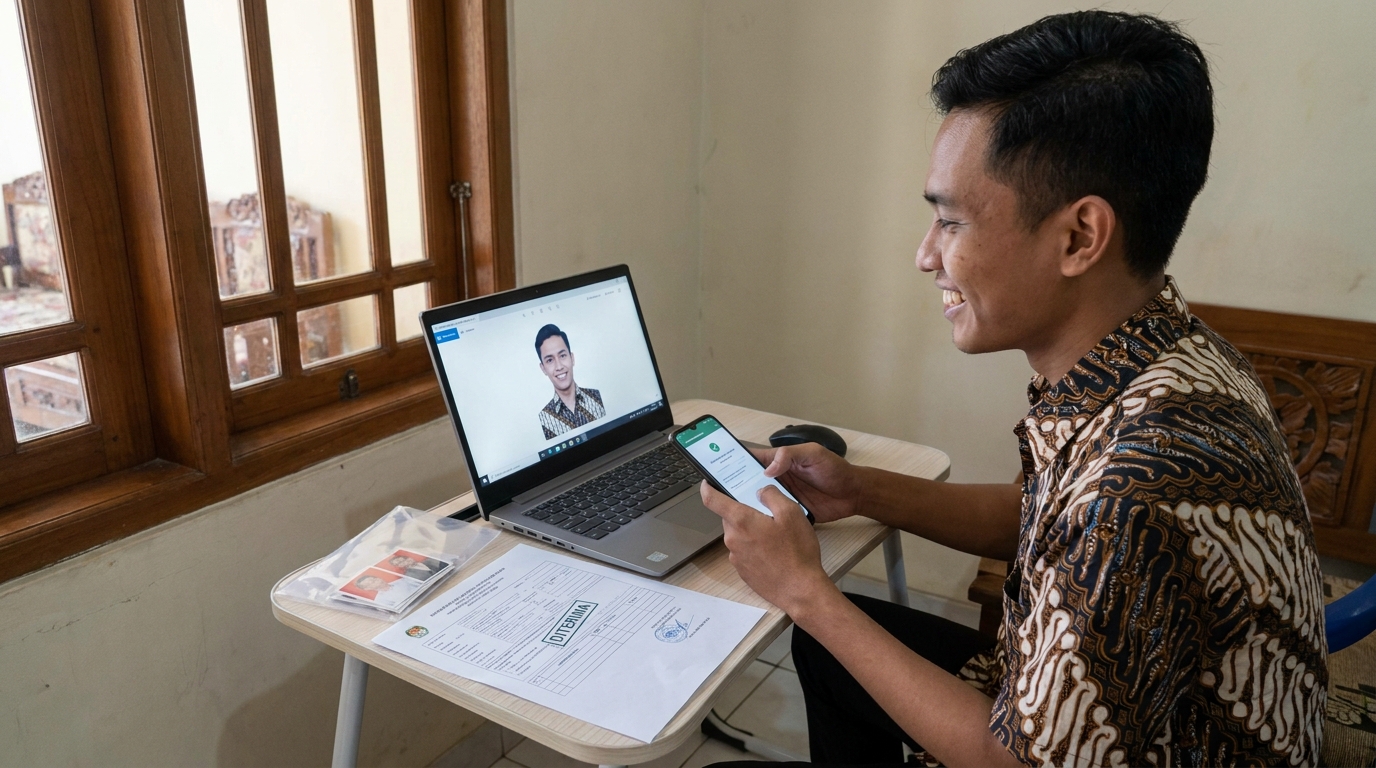 Supporting image showing the final accepted-looking result described in "Kesalahan Umum yang Menyebabkan Penolakan".
