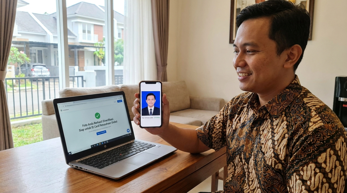 Supporting image showing the final accepted-looking result described in "Solusi Praktis: Kualitas Studio Tanpa Keluar Rumah".