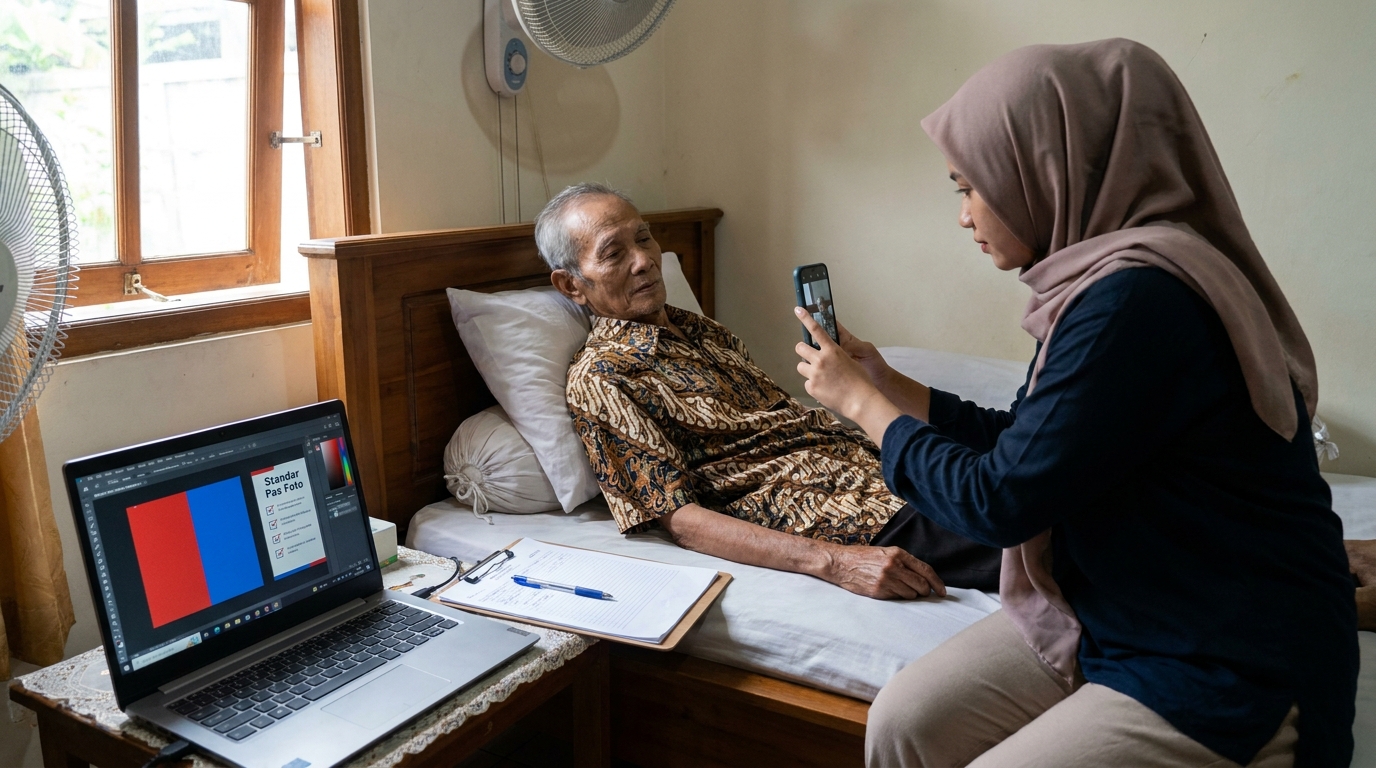 Supporting image that visualizes the requirements, checklist, or technical standards from "Solusi Praktis Mengolah Foto Menjadi Format Formal".