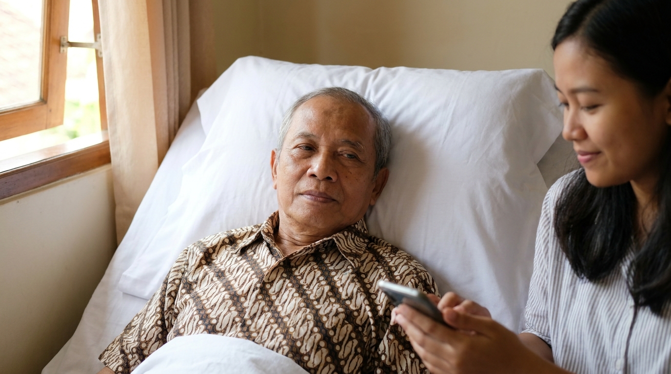 Supporting image showing the final accepted-looking result described in "Persiapan Teknis: Pencahayaan dan Alas Tidur".
