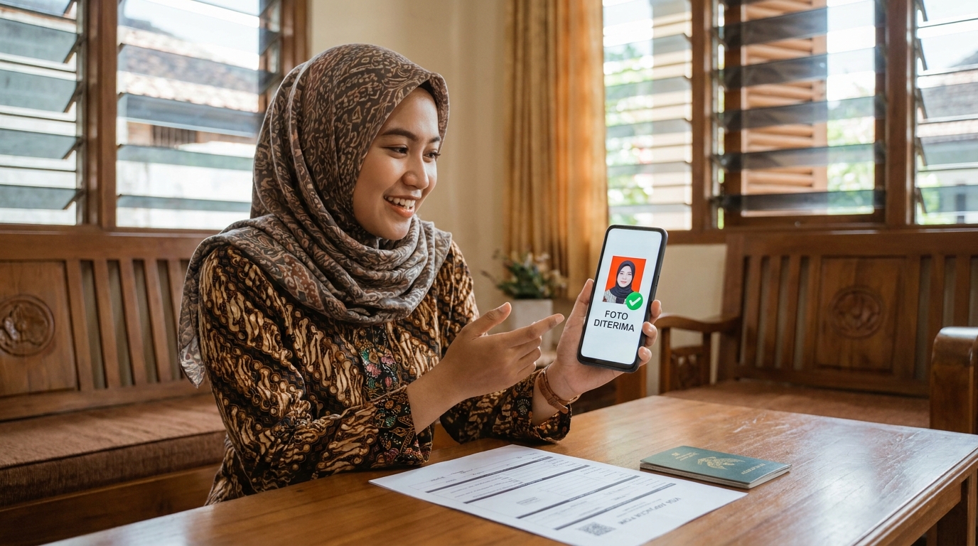 Supporting image showing the final accepted-looking result described in "Solusi Praktis untuk Hasil Foto Berkualitas Tinggi".