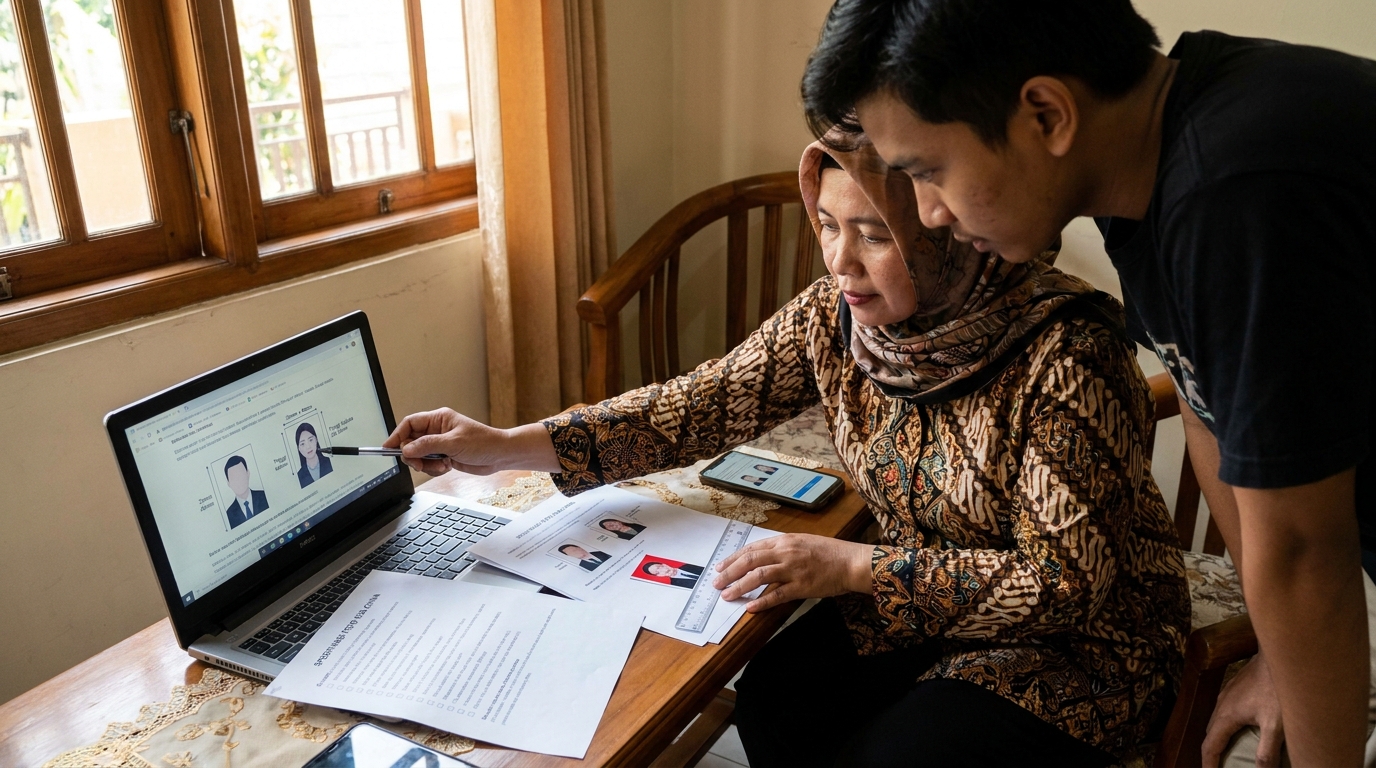 Supporting image that visualizes the requirements, checklist, or technical standards from "Spesifikasi Teknis dan Ukuran Foto Visa China".
