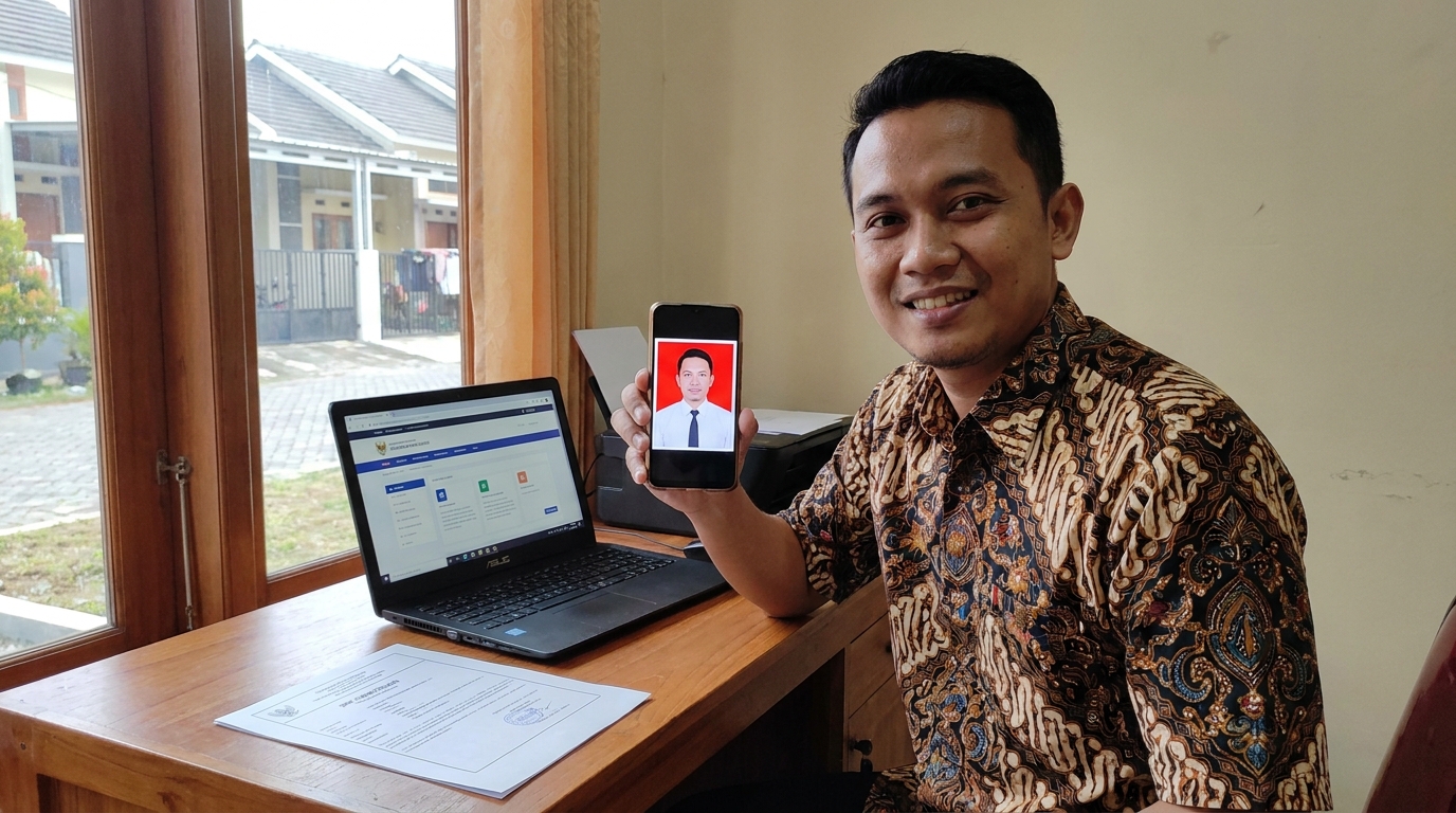 Supporting image showing the final accepted-looking result described in "Spesifikasi Teknis Foto SIKI PUPR 2026".