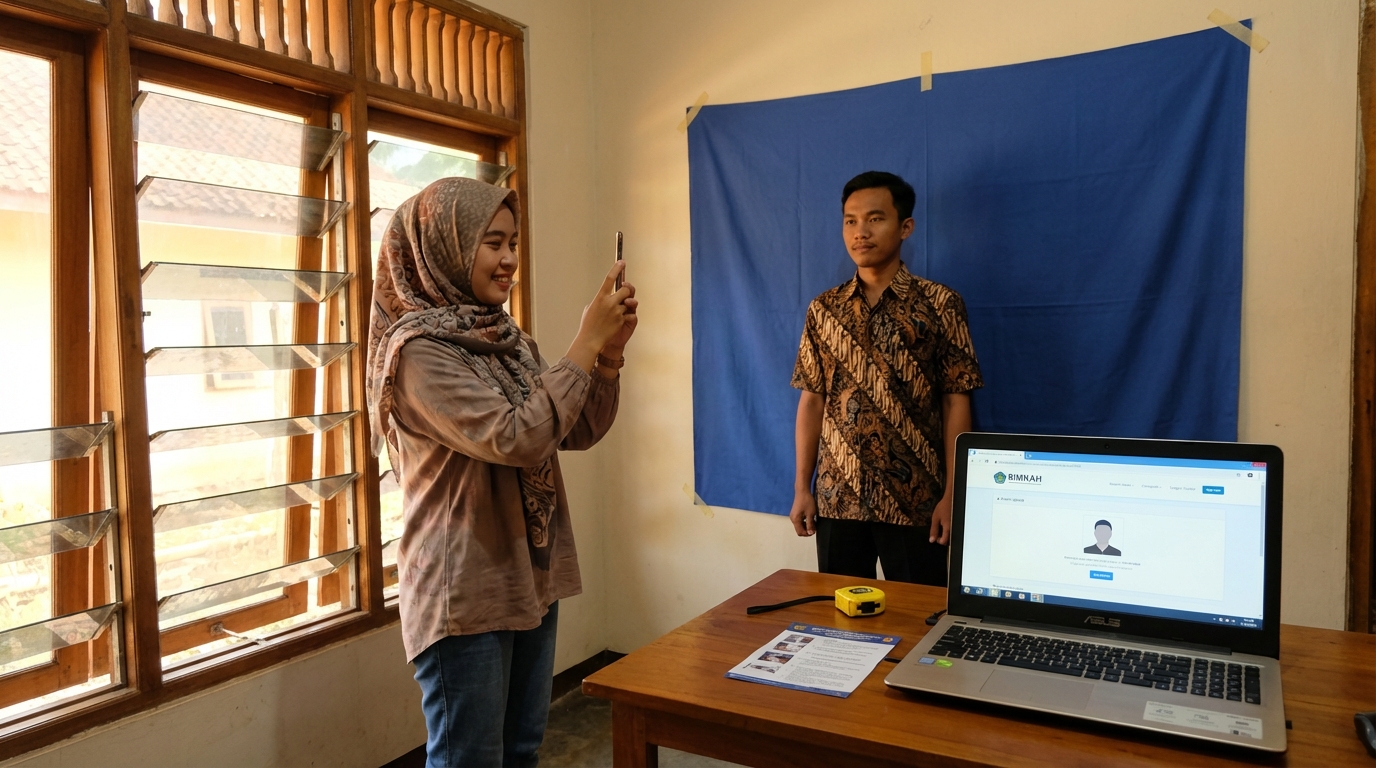 Hero image showing the broader real-world context for ukuran foto buku nikah digital.