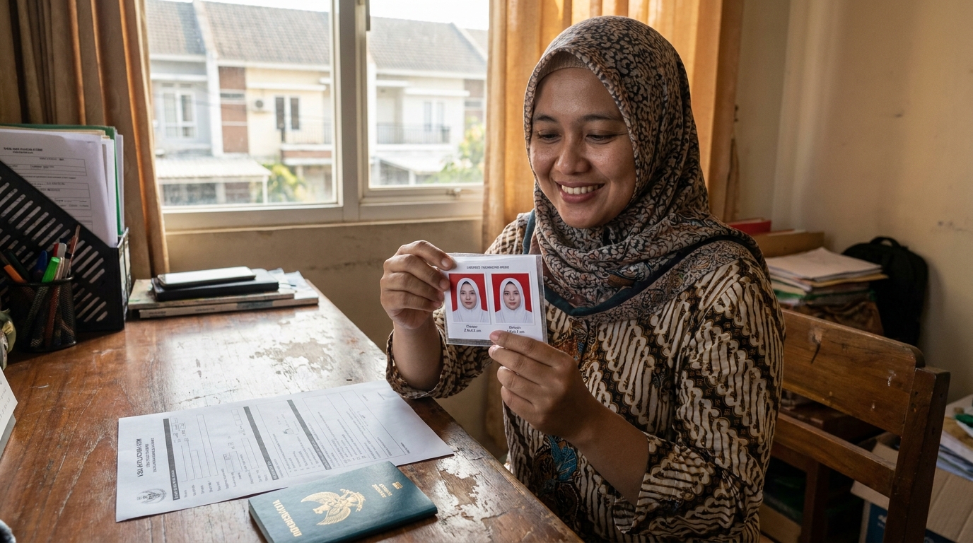 Supporting image showing the final accepted-looking result for pas foto visa korea selatan.