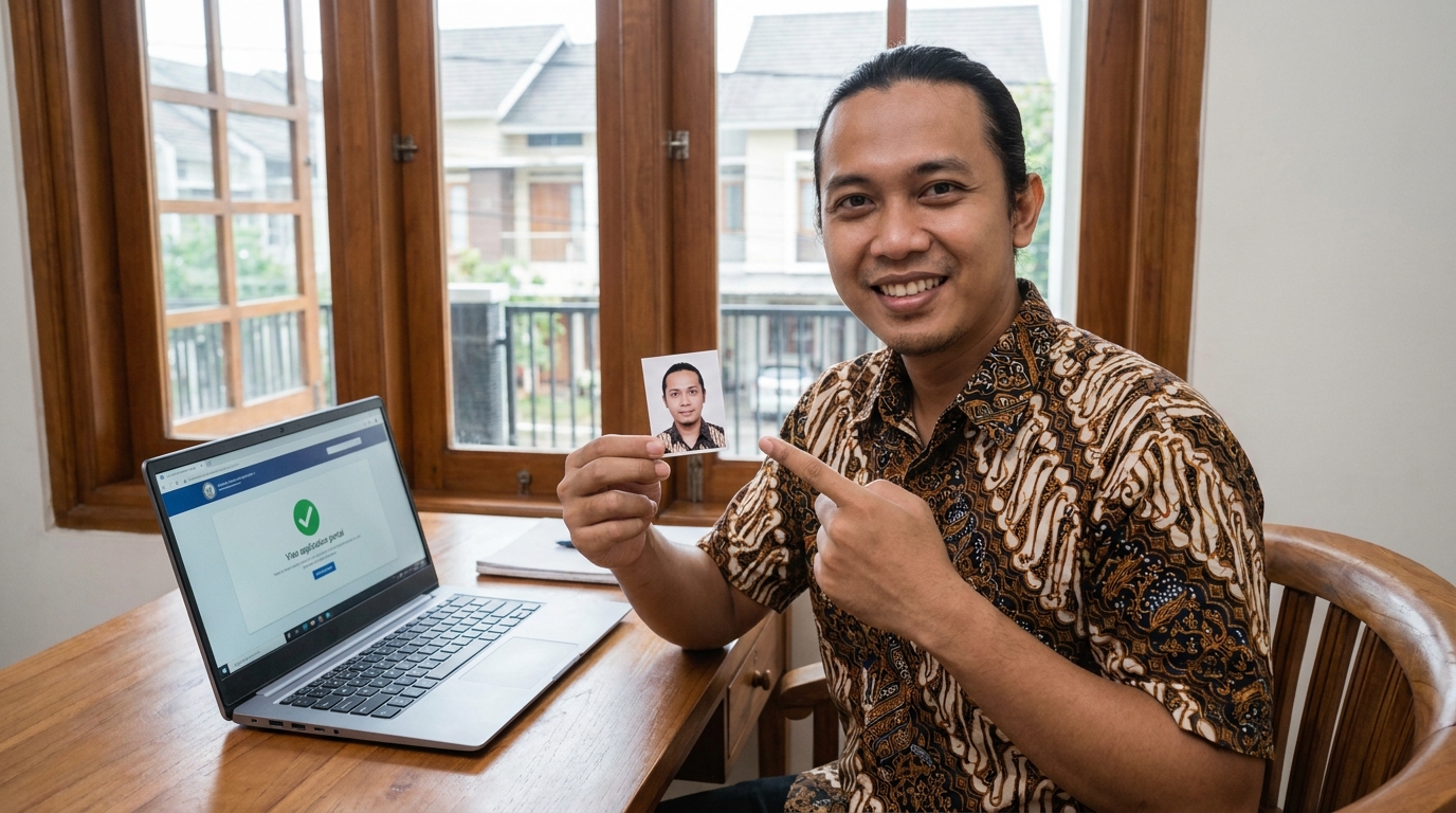 Supporting image showing the final accepted-looking result described in "Kesalahan Umum: Ukuran 5x5 cm vs 35x45 mm".