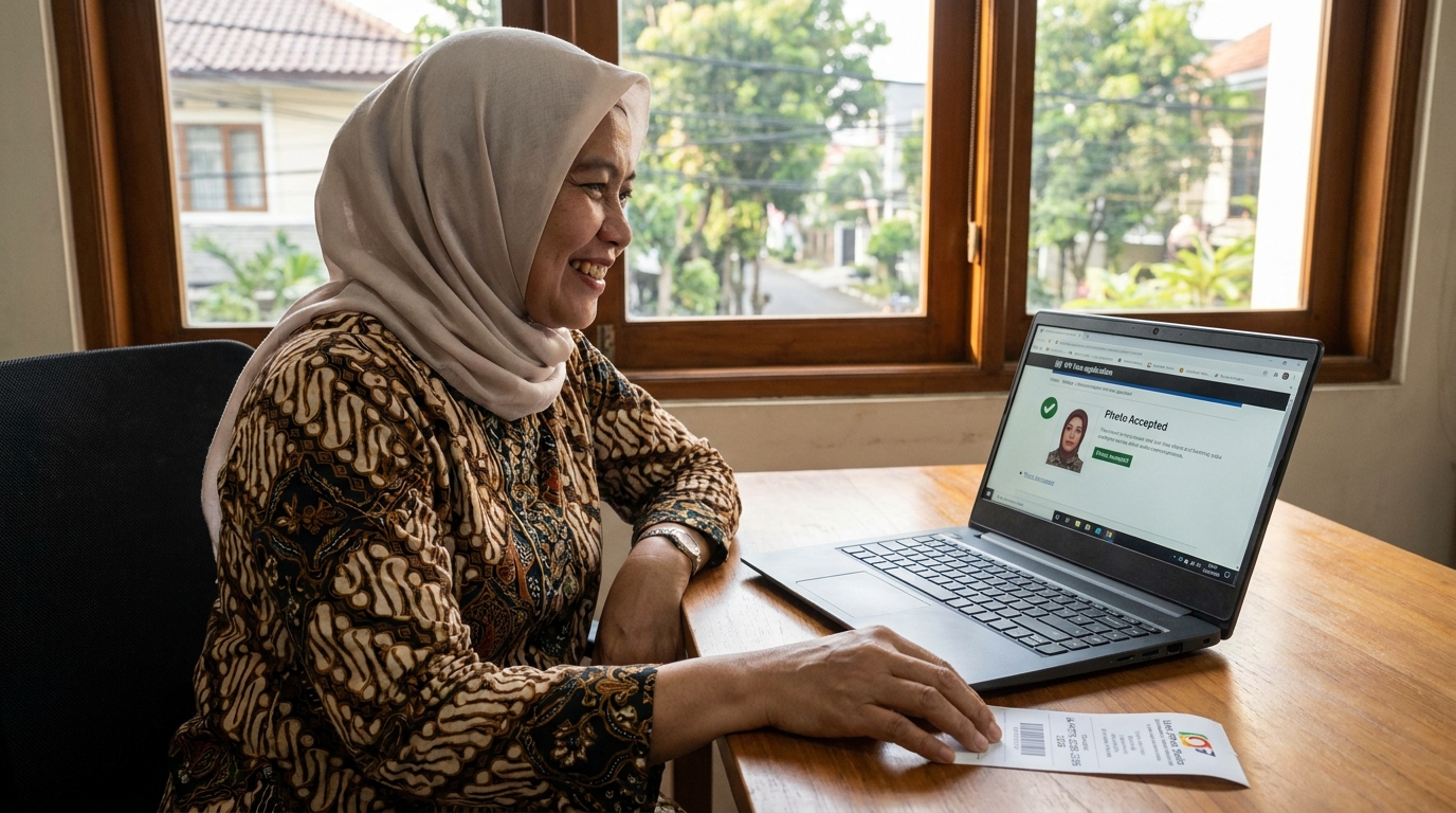 Supporting image showing the final accepted-looking result described in "Memahami Cara Kerja Digital Photo Code".