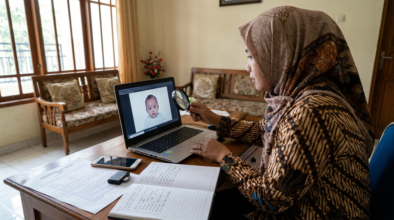 Supporting image that visualizes the requirements, checklist, or technical standards from "Langkah Terakhir: Memastikan Kualitas File".