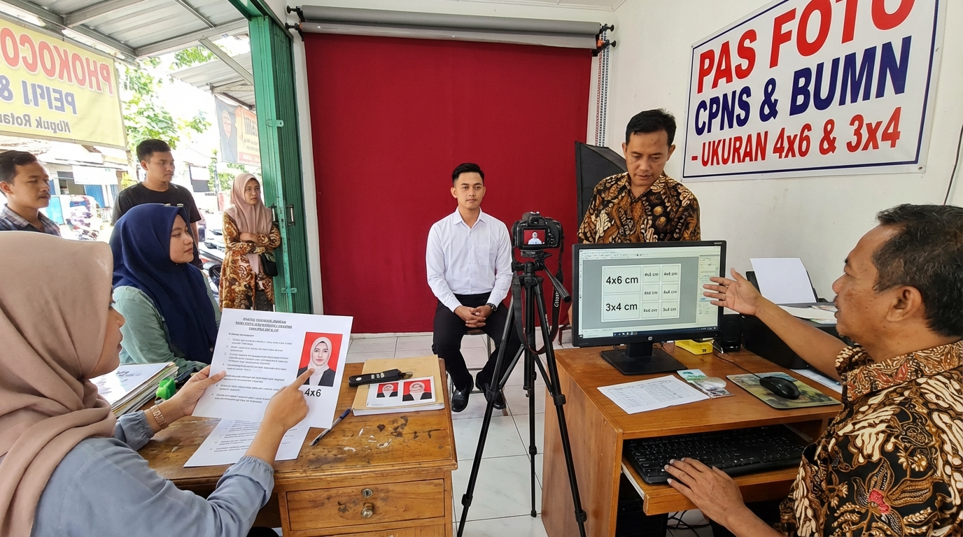 Hero image showing the broader real-world context for pas foto cpns, inspired by the section "Ringkasan Syarat Pas Foto SSCASN & BUMN".