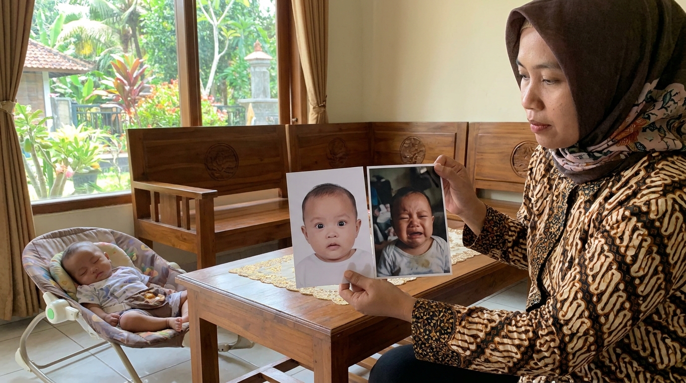 Supporting image showing a clear evaluation or comparison for pas foto paspor bayi.