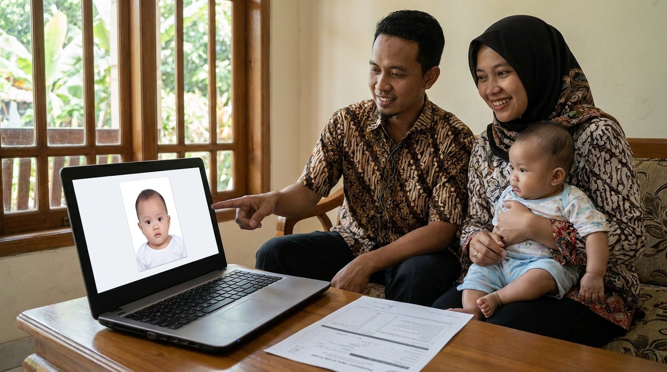 Supporting image showing the final accepted-looking result described in "Menyempurnakan Hasil Foto dengan Teknologi".