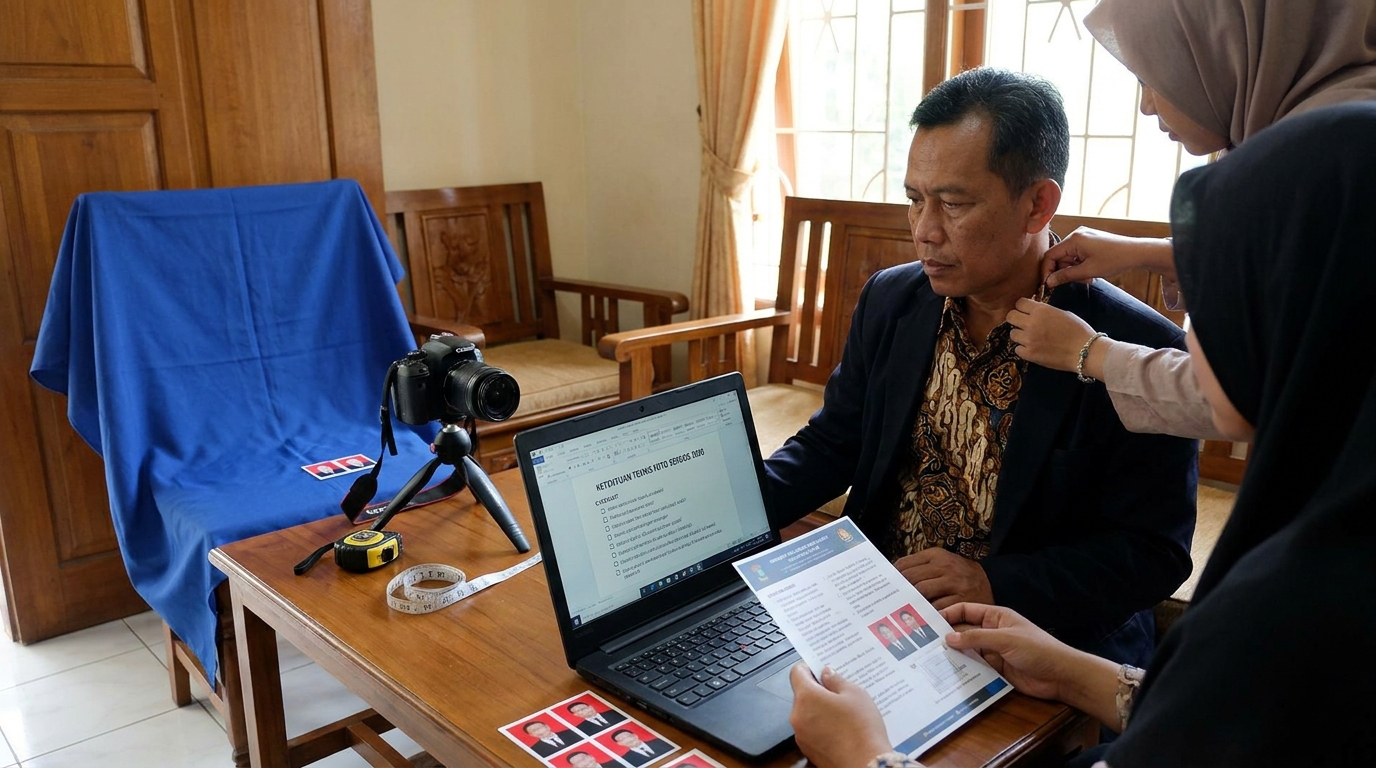 Supporting image that visualizes the requirements, checklist, or technical standards from "Ketentuan Teknis dan Aturan Busana SISTER 2026".